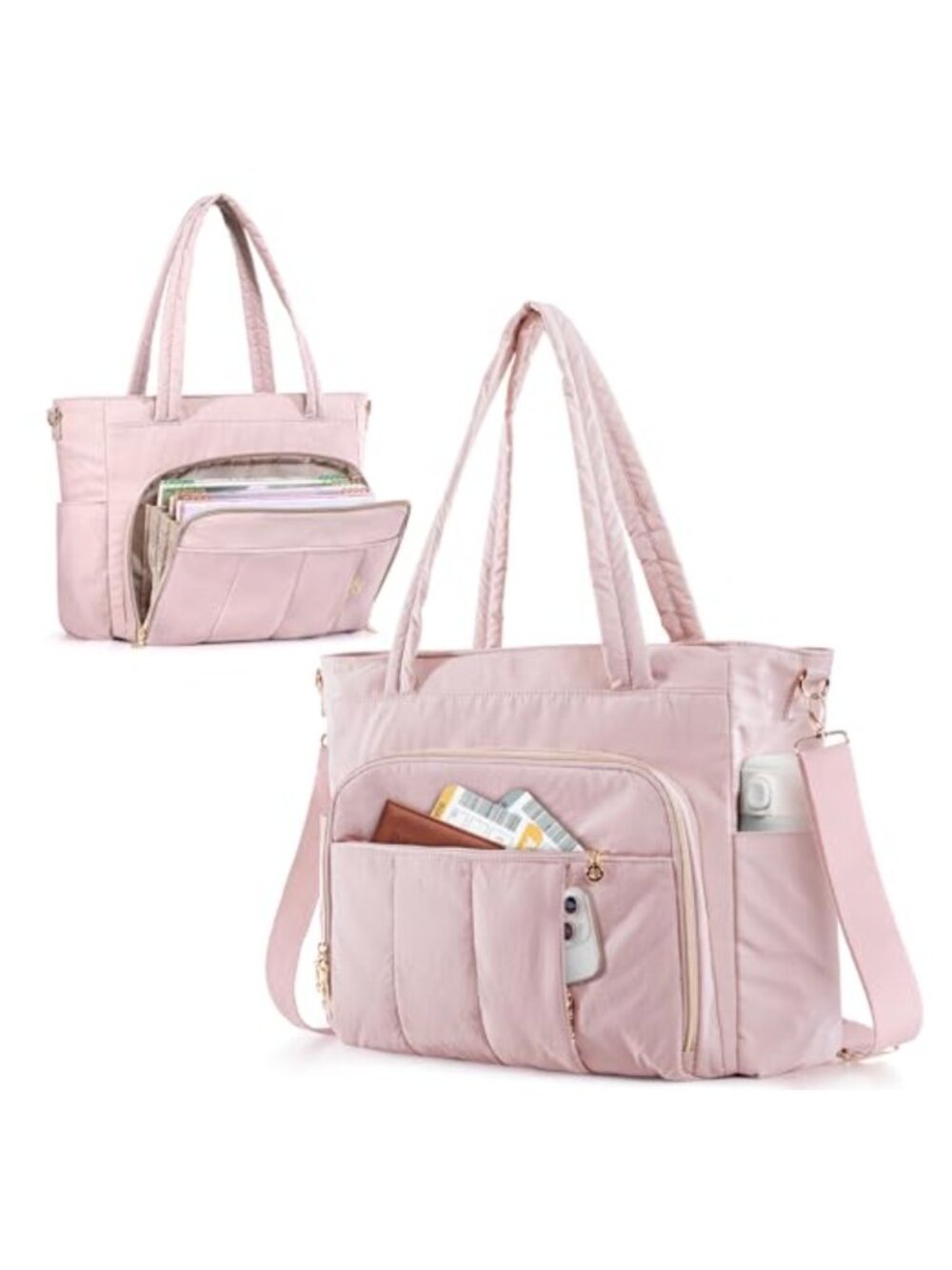 Marscamd Teacher Tote Bag Accordion File Organizer 15.6" Laptop Crossbody